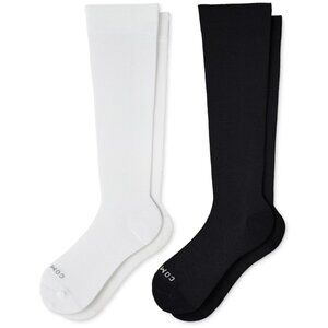 Comrad Set of 2 Nylon Knee-High Compression Socks Size Large   15840